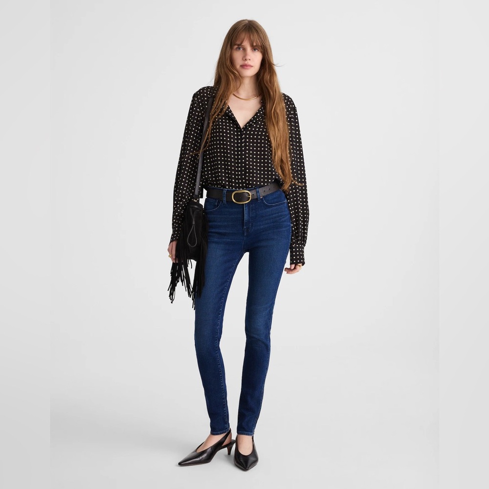 Madewell 10” High Rise Dark Wash Skinny Jeans